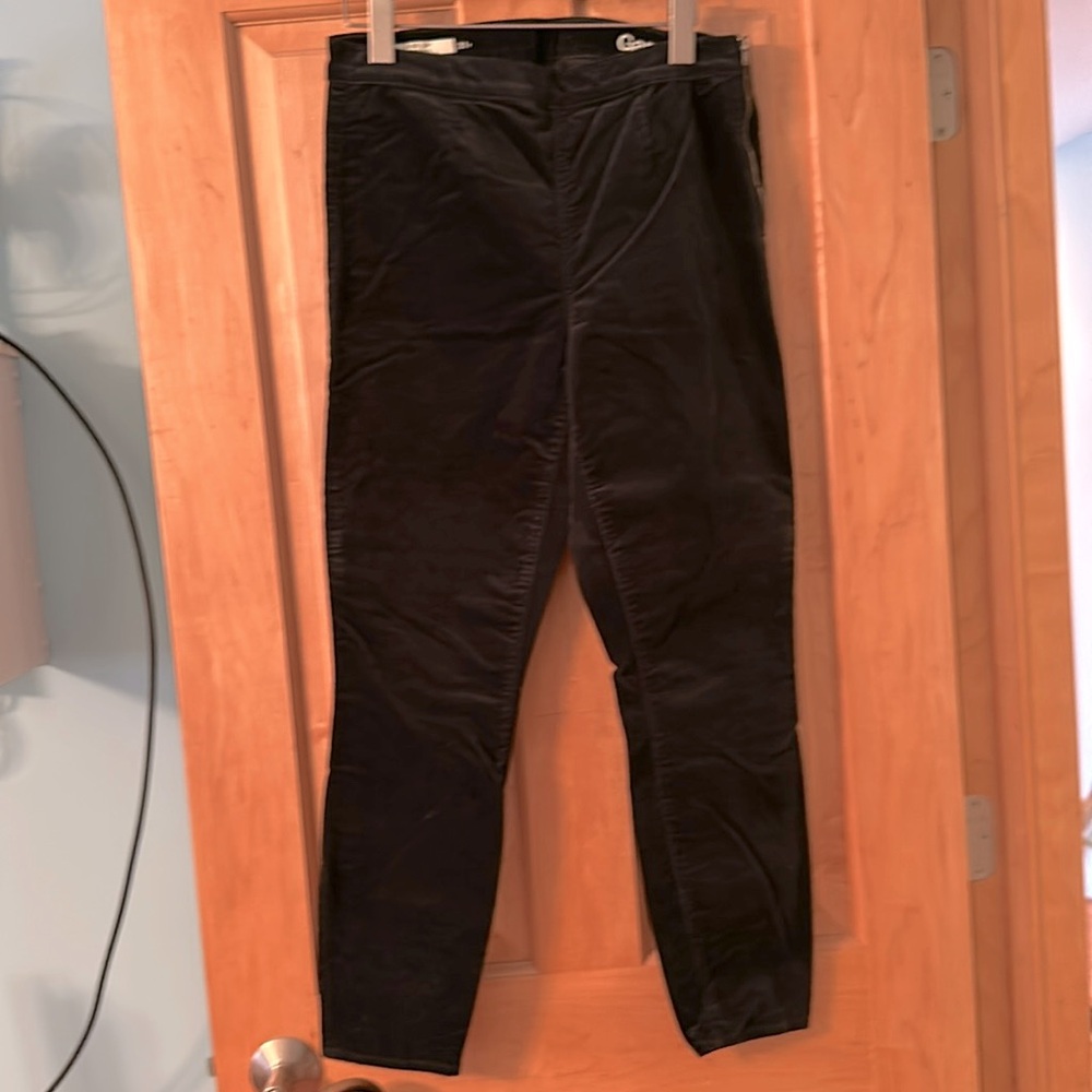 Gap side zip velvet legging- size 31R- dark green and merlot available